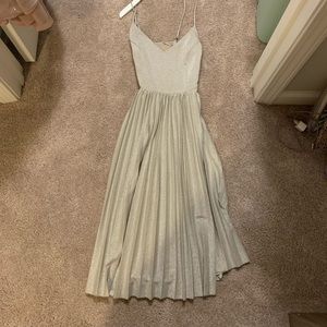 Sparkly midi dress with Criss cross back